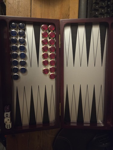 Vintage wooden backgammon - vintage,