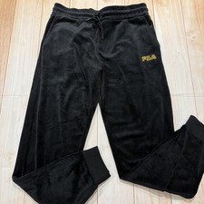 Fila Women's Tracksuit Trousers Velour Materialsuper Soft Size LARGE