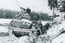 A Sherman Tank Near Bastogne