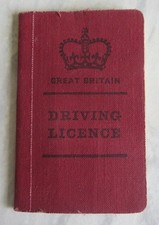 Vintage Driving Licence