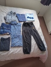 Bundle of boys clothing suitable for age 9 to 10 pjs, hoddie, T shirts 