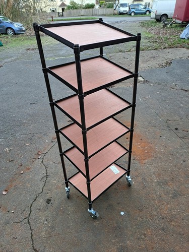 Mobile shelving display - 6, unit
