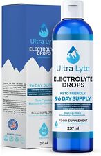 Ultra Lyte Keto Electrolyte Drops - 72 Trace Minerals, Made in the USA - 96 Days