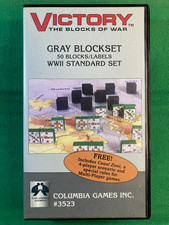 COLUMBIA GAMES - VICTORY, BLOCKS OF WAR - GRAY BLOCKSET  (1998)