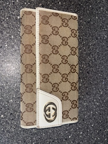 Large gucci monogram purse - gucci,