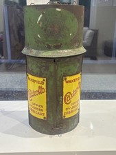WAKEFIELD CASTROL CASTROLLO VINTAGE UPPER CYLINDER OIL CABINET CAN SHELL  SIGN