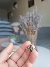 Baltic Green Amber Sterling