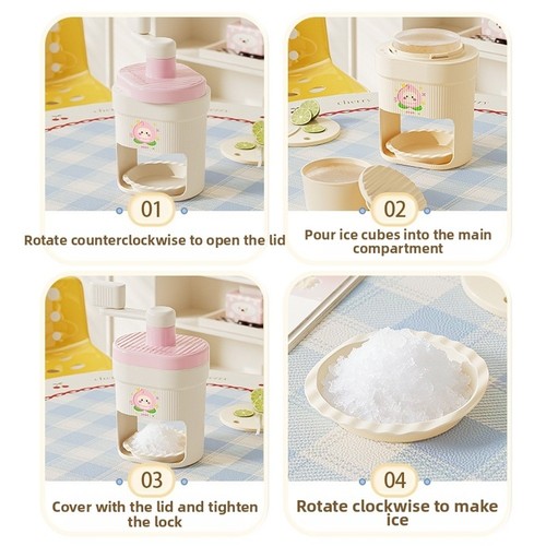 Diy shaved ice maker - ice, hand