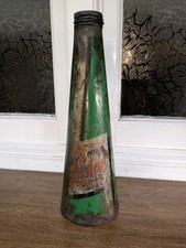 Vintage Wakefield Castrol Aero Conical Oil Can Tin Barn Find Garage Display