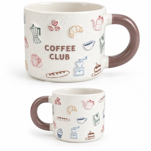 Coffee club mug ceramic - mug,