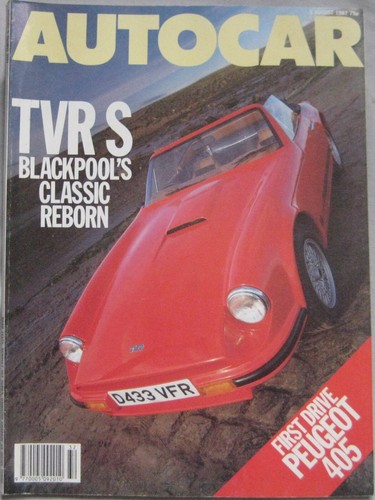 Autocar magazine 1987 - magazine, 5/8/1987