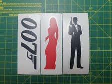 James Bond 007 Golden Eye Set Of 3 Vinyl Decal Sticker for Home, wall