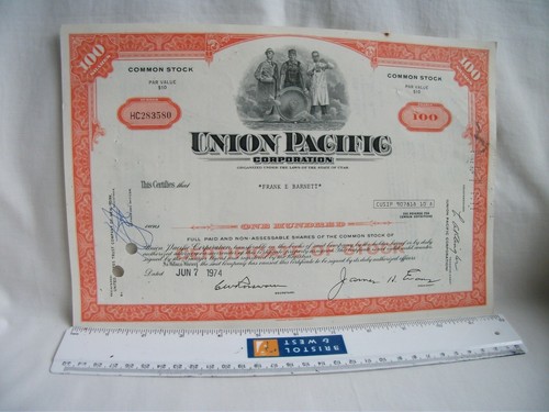 Vintage share certificate ref - vintage,