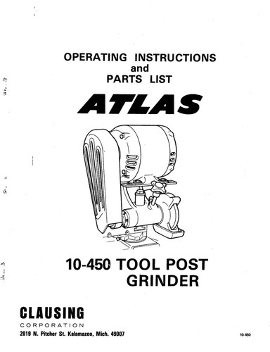 Atlas 450 tool post - atlas,