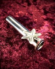 Vintage Polished Steel - Ivy Leaf Design - Bouttoniere / Button Hole Posy Holder