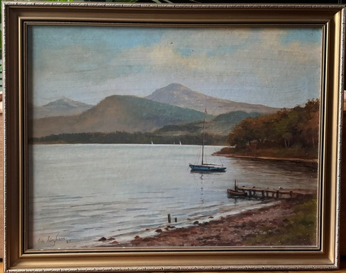 Vintage original oil painting - original,