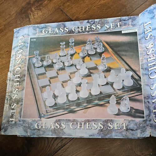 Glass chess set - set, 32