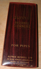 VINTAGE BOXED DUNHILL Extra Thick ABSORBALL PIPE CLEANERS approx 72 Pipe Cleaner