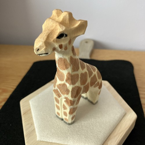 Wooden hand made giraffe - made,