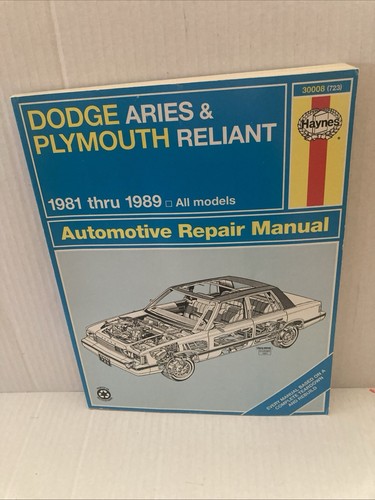 Haynes 30008 dodge aries - (723)dodge,
