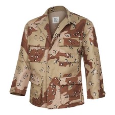 Original US BDU Jacket Twill Coat Long Sleeve Shirt 6 Desert Camo Medium