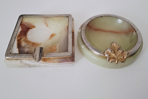 Onyx ashtrays vintage 2 - ashtrays,