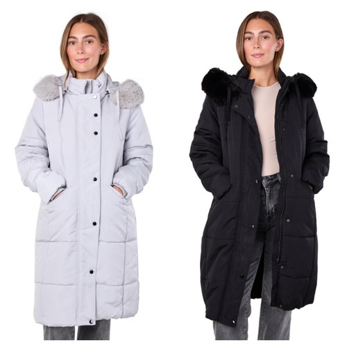 Ladies winter long quilted - winter,