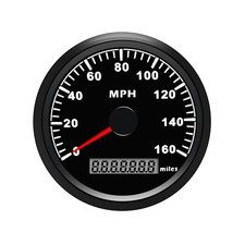 85mm Digital GPS Speedometer Odemeter Gauge 0-160MPH For Car Boat Motorcycle