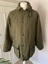 Beaver Derby Green Tweed Shooting Coat Mens 44" Hunting Jacket
