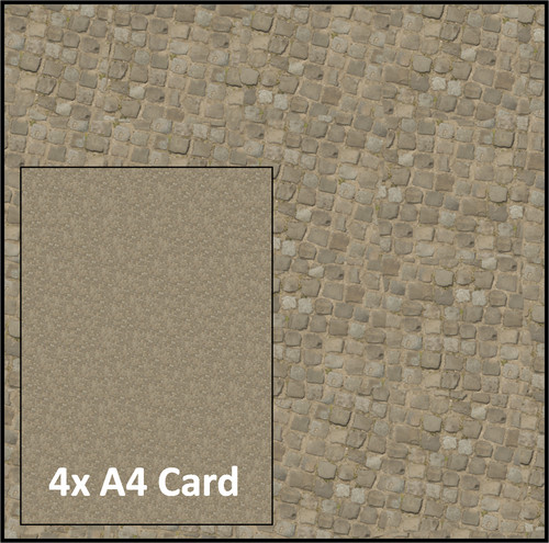 Model railway cobblestones - model,
