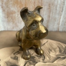 VINTAGE SOLID BRASS SCOTTIE