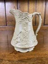 Edward Walley The Ranger Cobridge Staffordshire Relief Moulded Jug 1845. #5287/3