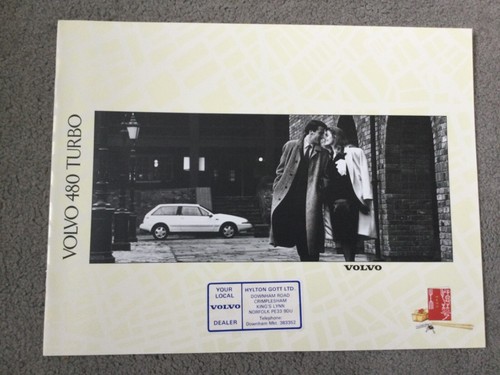 Volvo 480 turbo brochures - 480, 1989