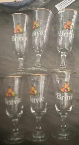 Britvic set gold rim - gold,