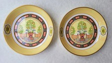 A pair of Royal Worcester Versailles Bone China Pin Dish Floral Design