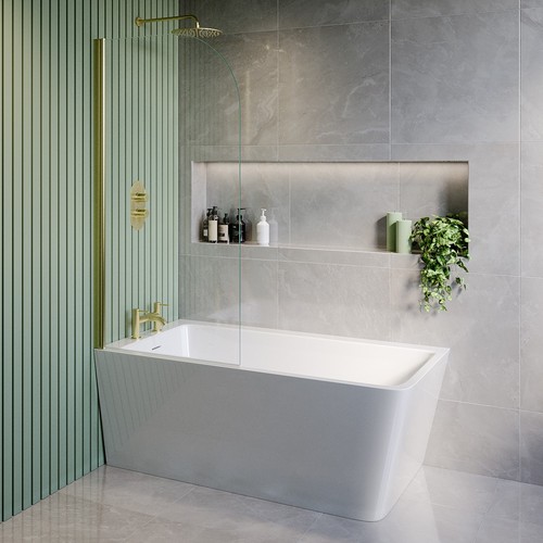 Freestanding shower bath - freestanding,
