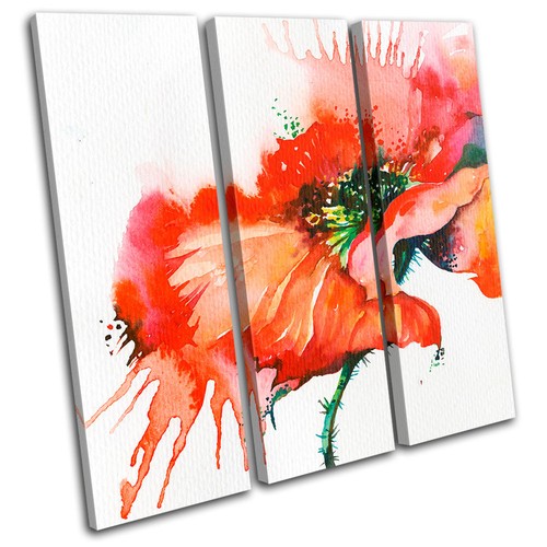 Watercolour poppy print - print, of