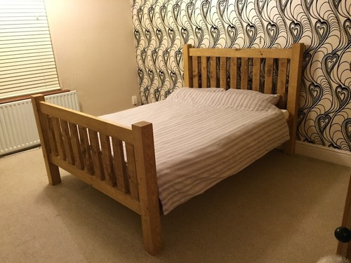 Rustic pine single - rustic, bed