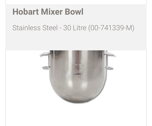 Hobart mixer bowl 30qt - 30qt,