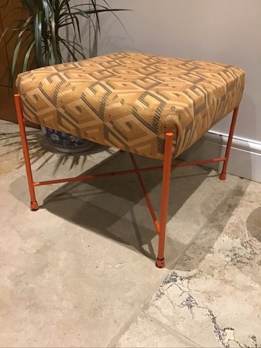 Rare vintage atomic pouffe - vintage,