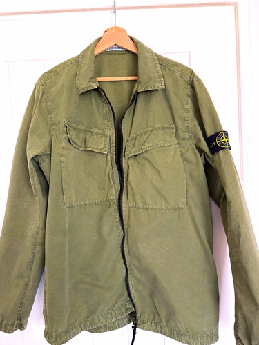Stone island green cotton full - stone,