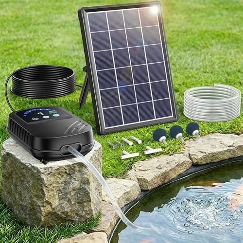 Solar pond aerator with - 4w,