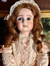 Antique Jumeau Bébe Size 54 Cm Bisque Head open  Mouth Tall Jumeau 21.2 Inches