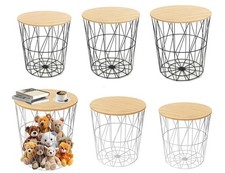 Black Metal Wire Round Coffee