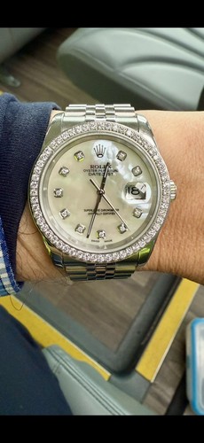 Custom real diamond - bezel, for