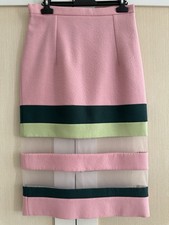 Tata-Naka London RARE Pencil Skirt Pink & Green Size UK 8 NEW WITHOUT TAGS