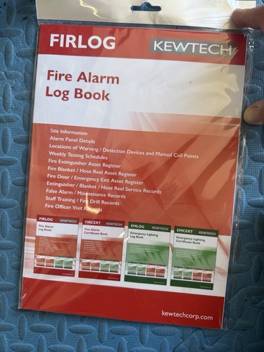 Kewtech fire alarm log book - kewtech,
