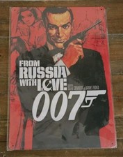 James Bond 007 Metal Vintage Poster Sign Retro Sealed. Garage Man Cave Pub Decor