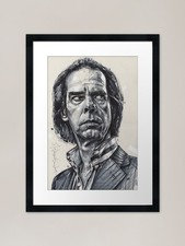 Nick Cave black&white sketch