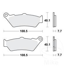 TRW Brake Pads MCB671 front